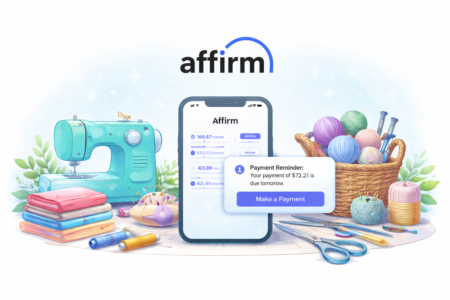 Pay over time with Affirm